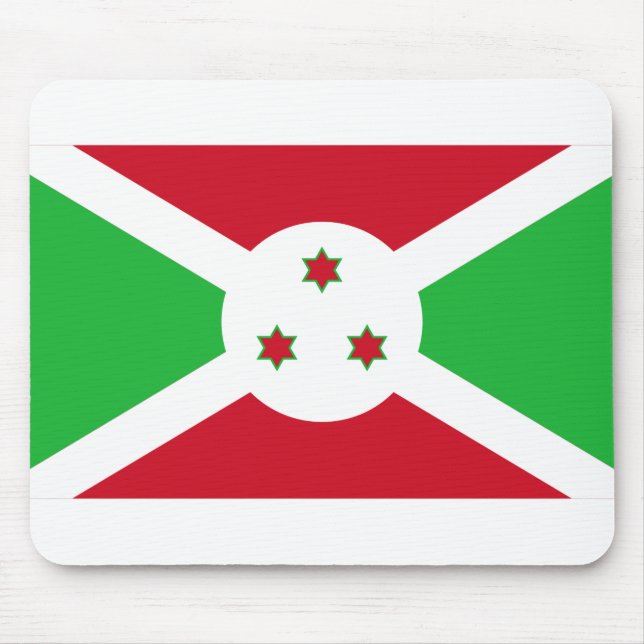 Burundi Flagga Musmatta (Framsidan)