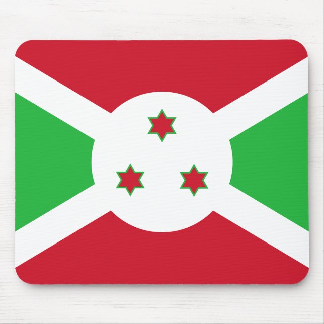 Burundi Flagga Musmatta (Framsidan)