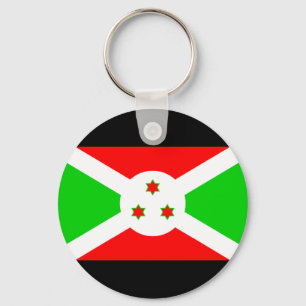 Burundi Flagga Nyckelring