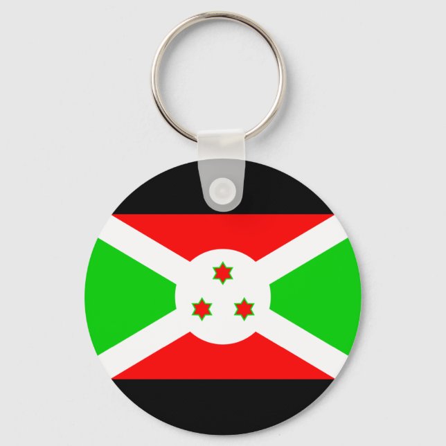 Burundi Flagga Nyckelring (Framsida)