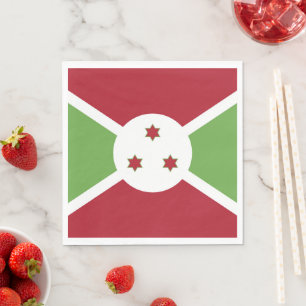 Burundi flagga pappersservett