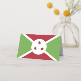 Burundi flagga placeringskort