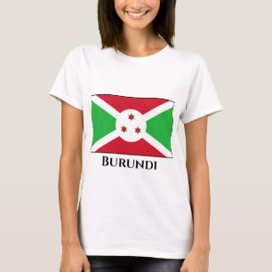 Burundi Flagga T Shirt