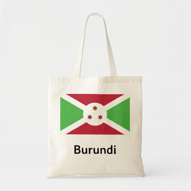 Burundi Flagga Tygkasse (Framsidan)