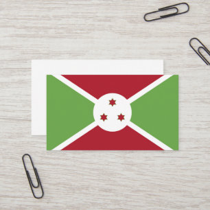Burundi flagga visitkort