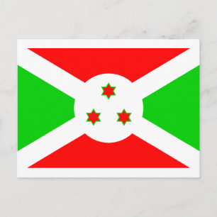 Burundi Flagga Vykort