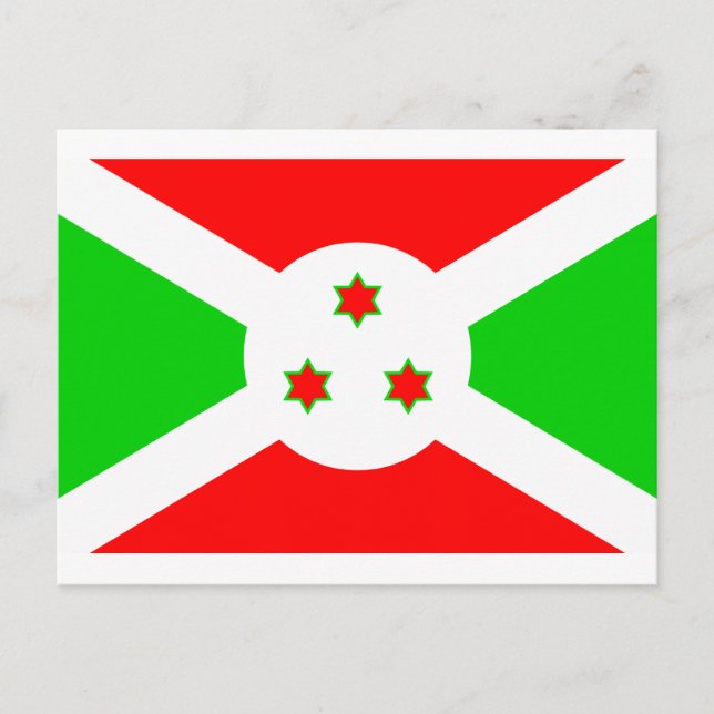 Burundi Flagga Vykort (Framsida)