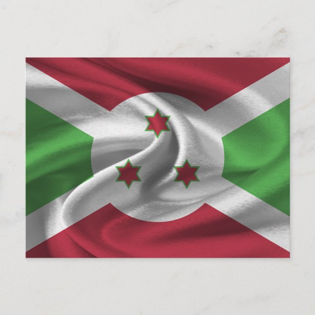 Burundi Flagga Vykort (Framsida)