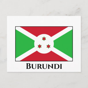 Burundi Flagga Vykort