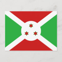 Burundi Flagga-vykort