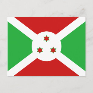 Burundi Flagga-vykort Vykort
