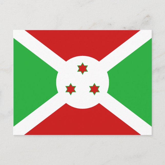 Burundi Flagga-vykort Vykort (Framsida)