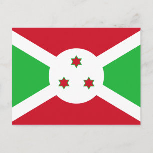 Burundi Flagga-vykort Vykort