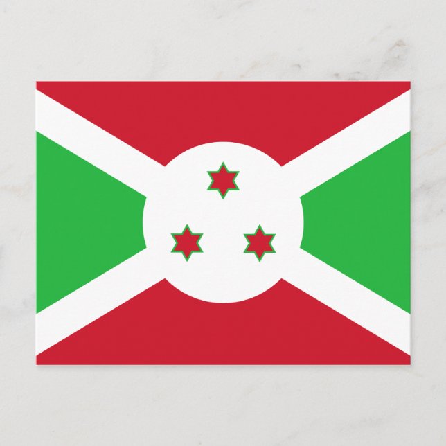 Burundi Flagga-vykort Vykort (Framsida)