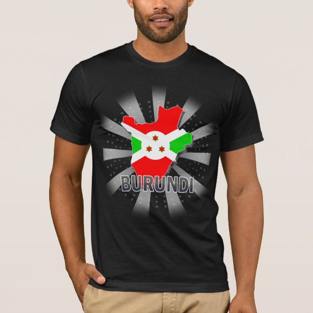Burundi flaggakarta 2,0 tröja (Framsida)