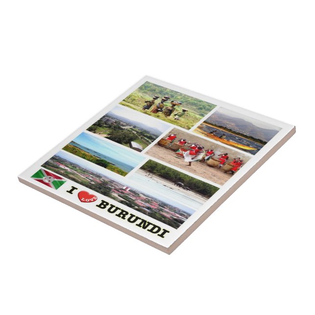 BURUNDI I KÄRLEK, Mosaic, Afrika Kakelplatta (Sidan)