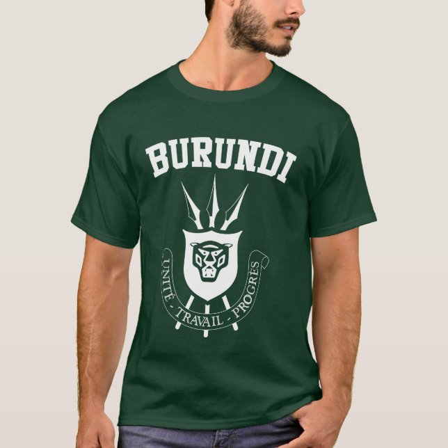 Burundi Jackar av Arm T Shirt (Framsida)