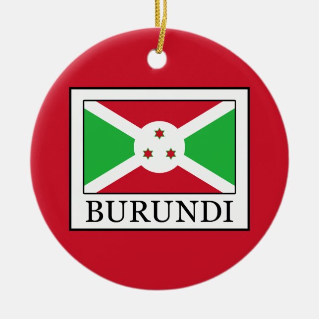 Burundi Julgransprydnad Keramik (Framsidan)