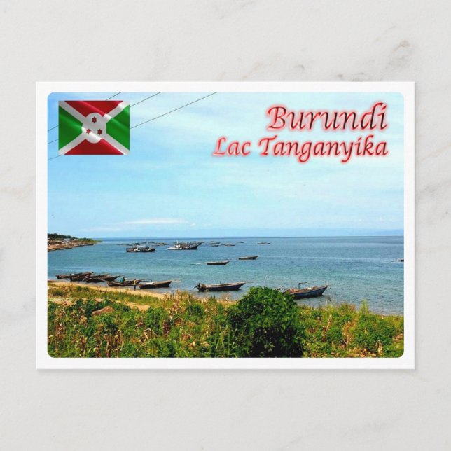 Burundi - Lac Tanganyika - Vykort (Framsida)