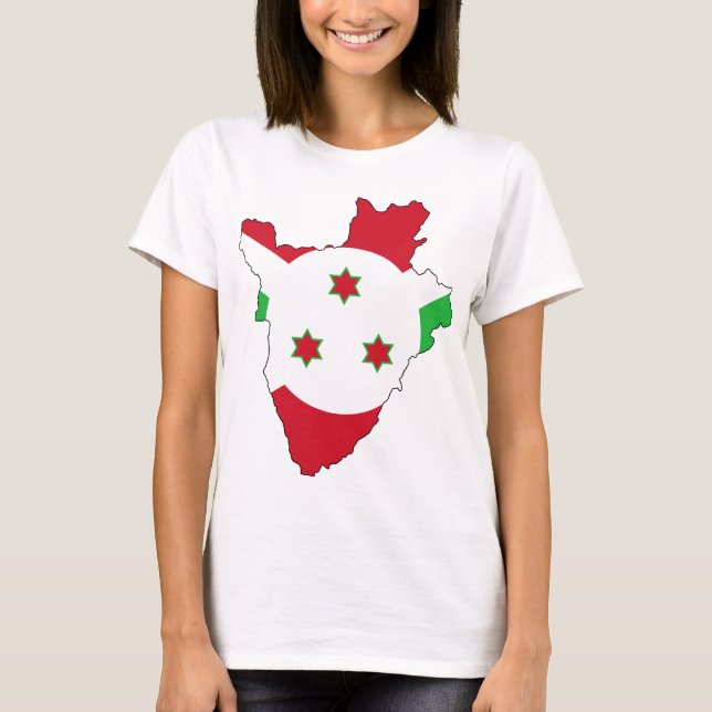 Burundi Land-Flagga Women's Tee (Framsida)