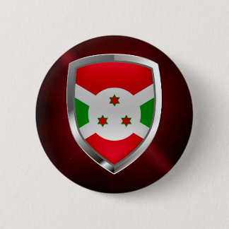 Burundi Mettalic Emblem Knapp