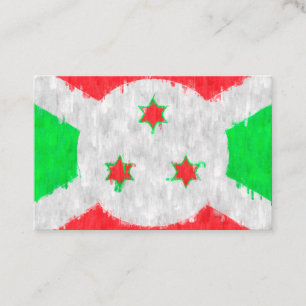 Burundi Oljemålning Teckning Visitkort