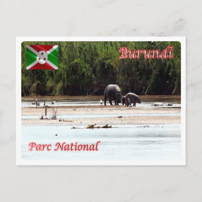Burundi - Parc National de la Rusizi - Vykort (Framsida)