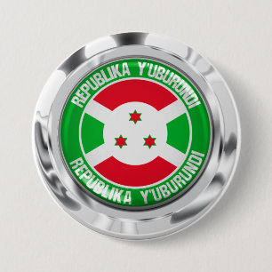 Burundi Round Emblem Knapp