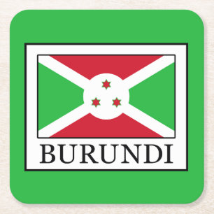 Burundi Underlägg Papper Kvadrat