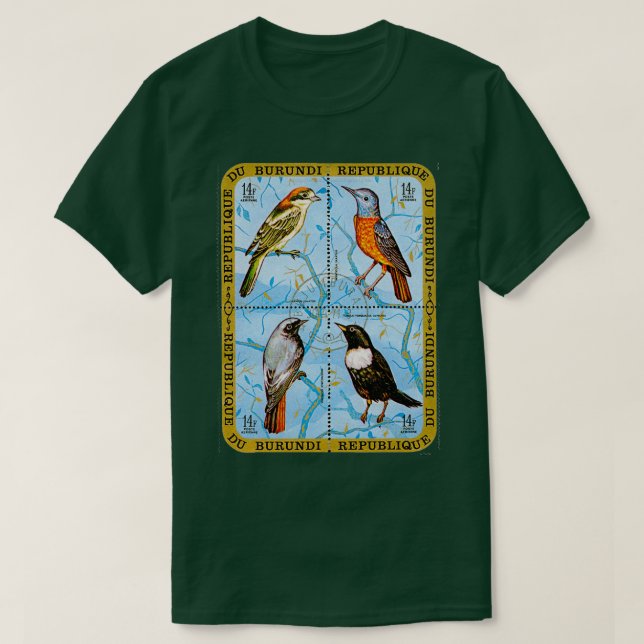 Burundi-utskriften T Shirt (Design framsida)