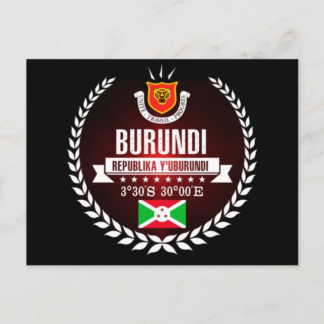 Burundi Vykort (Framsida)