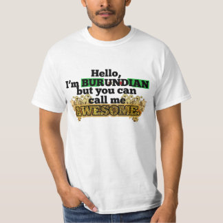 Burundier men appell mig som är enorm tee shirt