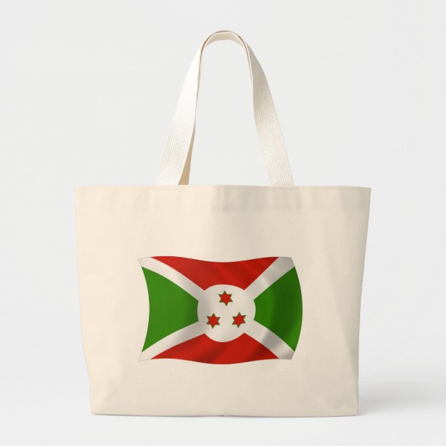 Burundis flag Totebagge Jumbo Tygkasse (Framsidan)