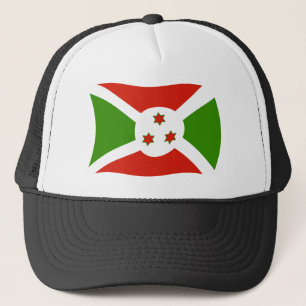 Burundis flagga hatt keps