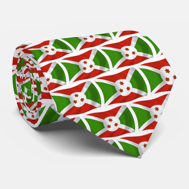 Burundis flagga slips (Rullad)