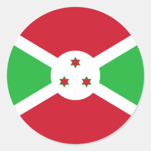 Burundiska Flagga, Burundi-Flagga Runt Klistermärke