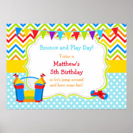 Bury House Bouncy Castle Birthday Boy Poster