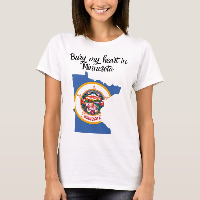 Bury My Heart i Minnesota T Shirt (Framsida)