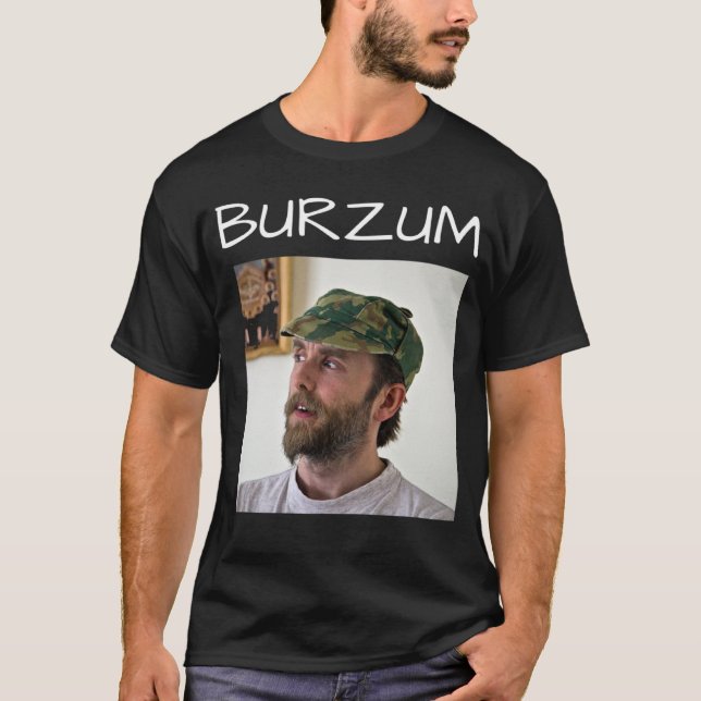 Burzum Varg Vikernes Black Metall Historik T Shirt (Framsida)