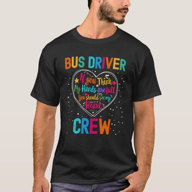 Bus Driver Crew Appreciation Week Back to School H T Shirt (Framsida)
