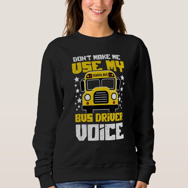 Bus Driver Voice Back to School Bus Driver T Shirt (Framsida)