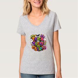 Bus eller Behandla Dig Själv Halloween-stämning T Shirt