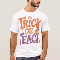 Bus eller bli undervisad Groovy lärare Halloween R