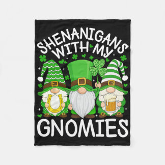 Bus eller galenskap med mina gnomer St. Patricks D Fleecefilt