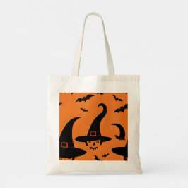 Bus eller godis Bag, Halloween Tote Tygkasse
