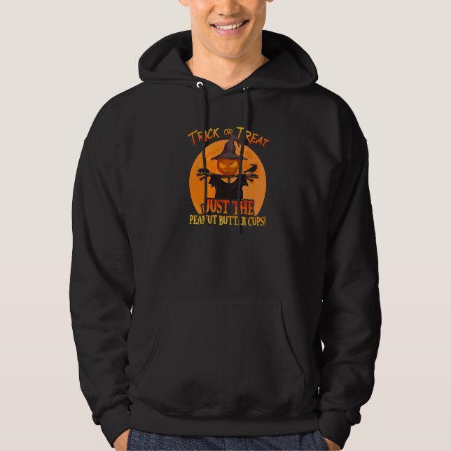 Bus eller godis, bara Kopp-pumpen med jordnötssmör Hoodie (Framsida)