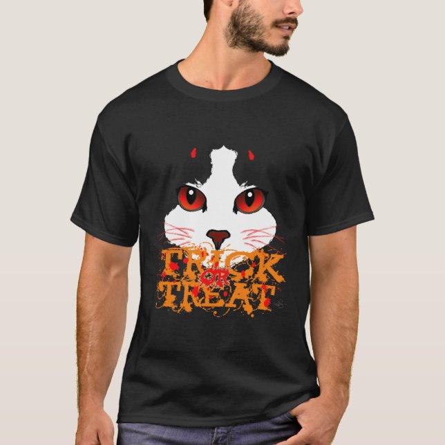 Bus eller godis Black Cat Tee (Framsida)