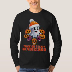 Bus eller godis Boo Funny Quote Halloween fest T Shirt