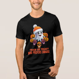 Bus eller godis Boo Funny Quote Halloween fest T Shirt