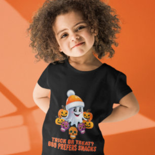 Bus eller godis Boo Funny Quote Halloween fest T Shirt